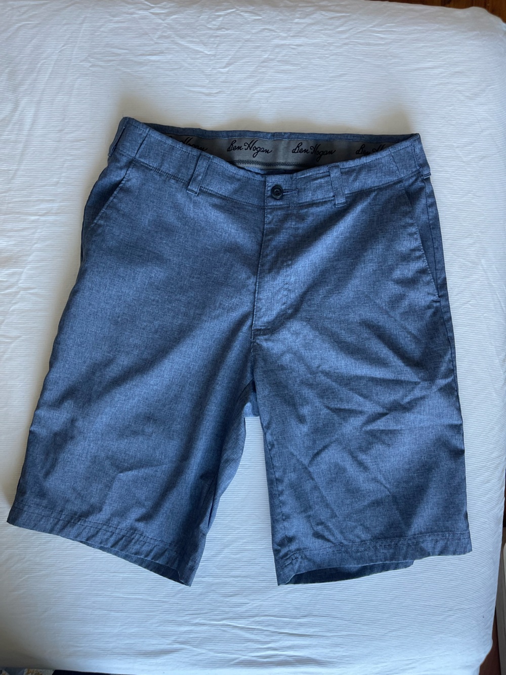 Hogan Men's Heathered Navy Chino Shorts